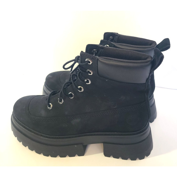 Timberland Womens Black Leather Sky 6" Lace Up Boots US 10 - Picture 4 of 10